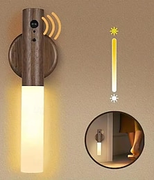 economico -luce notturna a led con sensore di movimento - lampada da parete magnetica, ricaricabile tramite usb per cucina, armadi, scale, camera da letto e illuminazione da comodino