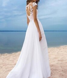 economico -Abiti da sposa Ball Gown V Collo Spalline Regolari Coda di Cappella Abiti da Sposa in Seta con Pieghe Ruches