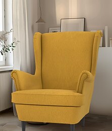 abordables -Funda de silla de respaldo alto 100% algodón color sólido acolchada