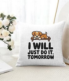 abordables -Housse de coussin décorative avec citation amusante, 1 pièce, housse de coussin carrée douce pour canapé, chambre à coucher, salon, canapé, chaise