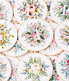 economico -kit punto croce fiori per principianti kit ricamo fai da te per bambini adulti capodanno san valentino primavera regalo di compleanno schemi punto croce con telai da ricamo forniture artigianali