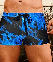 preiswerte -Herren Bademode Surfshorts Badehose Schwimmshorts kurz Bademode Unten Kordelzug Schwimmen Surfen Strand Wassersport Bedruckt Sommer Frühling