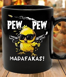 olcso -kávés bögre fekete vicces csaj dizájn kerámia bögre 12oz/330ml tökéletes ajándék humorrajongó barátoknak és kollégáknak