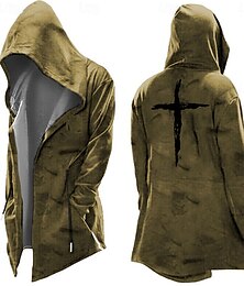 economico -Per uomo Cavalieri Templari Stampe astratte Felpa con cappuccio Felpe Felpa Felpa con cappuccio Manica lunga Felpa con cappuccio Con cappuccio Streetwear Stampa 3D Sportivo Giornaliero Per uscire
