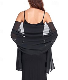 voordelige -omslagdoeken voor vrouwen bruiloft avond chiffon zachte omslagdoeken voor bruiloftsgasten bruidssjaal