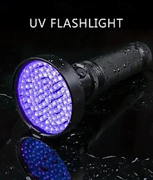 economico -Torcia UV a 100 LED - Torcia a luce nera da 395 nm per urina di animali domestici, rilevamento di scorpioni &ispezione della fluorescenza