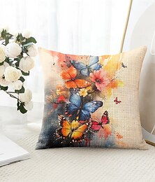 economico -vintage farfalle decorative copricuscini copridivano 1 pz morbido quadrato federa per cuscino divano per camera da letto soggiorno divano sedia