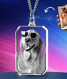 abordables -Collier photo en cristal personnalisé meilleur cadeau pour maman cadeau de mariage pour épouse ou petite amie pendentif en cœur gravé au laser