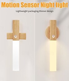 economico -barra luminosa portatile con sensore di movimento da parete, luce notturna minimalista, romantica, portatile, illuminazione d'atmosfera per uso interno ed esterno