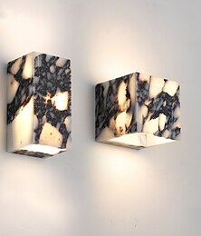 levne -wabi-sabi voděodolné přírodní bulgari fialové mramorové nástěnné svítidlo do předsíně ložnice