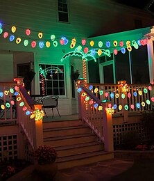 economico -5m-20leds esterno solare pasqua pasqua pasqua uovo di pasqua coniglio luce stringa interno ed esterno cortile giardino percorso atmosfera pasquale luce decorativa stringa
