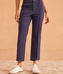 preiswerte -Damen Golfhosen Dunkelmarine Hosen Damen-Golfkleidung, Kleidung, Outfits, Kleidung