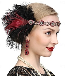 levne -Řvoucí 20s 20. léta 20. století Klobouky Velký Gatsby Charleston Maškarní kostým Dámské Nový rok Plesová maškaráda Párty loučení se svobodou nevěsty Dospělé Klobouk