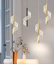 baratos -arte industrial nórdica lâmpada pendente de tubo longo fita de ferro pequena lâmpada pendurada 30cm 110-240v