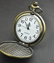 abordables -Reloj de Bolsillo de Cuarzo Retro con una Cabeza DIY para Hombres y Mujeres