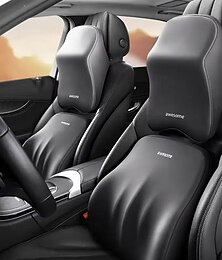 abordables -1 pièce / 2 pièces support lombaire de voiture appui-tête oreiller cervical oreiller lombaire en mousse à mémoire de forme oreiller lombaire universel doux oreillers cervicaux coussin fournitures de