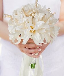 abordables -Fleurs de poignet de mariage Bouquets Mariage / Soirée / Fête PVC (Polyvinylchlorid) A Fleurs
