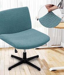 abordables -housse de chaise sans accoudoirs, housse de chaise de bureau souple anti-griffes de chat, housse de chaise de travail lavable pour chaise de jeu d'ordinateur de bureau