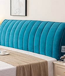 voordelige -Verstevigde Katoenen Hoofdbordhoezen Rekbare Hoofdbordhoes Bed Hoofdbordhoes Elastische All-Inclusive Hoofdbordhoes Voor Slaapkamer Decoratie