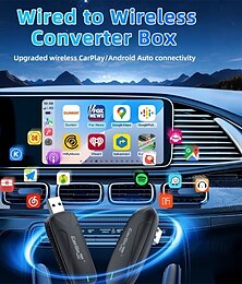 voordelige -carlinkit x2hc carplay draadloze adapter smart wireless carplay android auto usb dongle auto verbinding ota upgrade plug & play