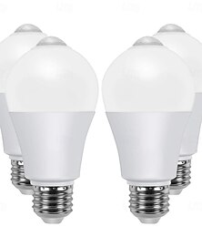 economico -lampadine con sensore di movimento PIR E27 – luci di sicurezza dal tramonto all'alba attivate dal movimento per scale, porta d'ingresso, portico, garage e seminterrato 4 pezzi