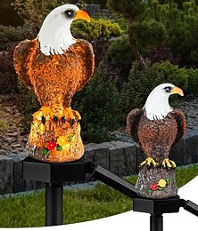 billiga -trädgård solar stake ljus, solar eagle lampor för trädgård, gräsmatta och uteplats dekoration, ljus utomhus örn staty för fantastisk atmosfär