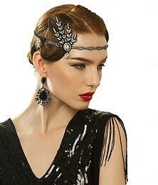 cheap -1920s The Great Gatsby Flapper Headband The Great Gatsby Fancy Dress Women's Halloween Carnival Masquerade Party Masquerade Bachelorette Party Adults' Hair Band All Seasons