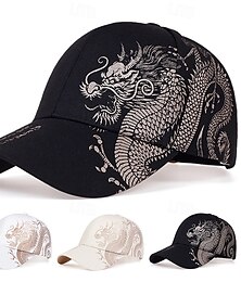 billiga -Herr Basebollkeps Solhatt Trucker Hat Svart Vit Bomull Mönster Mode Ledigt Dagligen Helgen Mönster Djurmönster Enfärgad / vanlig färg Justerbara Solskyddskräm Andningsfunktion