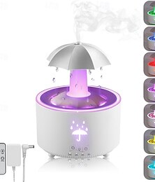 economico -Umidificatore a pioggia con luce LED Smart da 300ML e luce LED a 7 colori diffusore di aromi con telecomando e timer per camera da letto regalo divertente per bambini adolescenti e donne