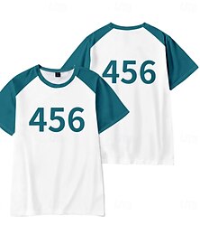 abordables -456 001 Traje de cosplay T-Shirt Impresión 3D Estampado 3D Clásico Estilo callejero Para Pareja Hombre Mujer Adulto Año Nuevo Impresión 3D Calle Ropa Cotidiana