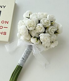 economico -Fiori da polso per matrimonio bouquet per matrimonio/evento/festa in PVC (polivinilcloruro) stile fiore