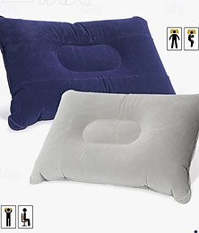 economico -1 cuscino gonfiabile da campeggio all'aperto, portatile, compatto e leggero, per escursioni, viaggi e dormire, fornisce supporto per il collo, facile da gonfiare e sgonfiare, comodo per le avventure