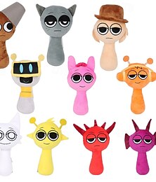 abordables -peluche sprunki sprunky wenda et gris peluches sprunk jouets en peluche doux et amusants poupées pour les fans et les amis anniversaire