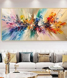 abordables -Peintures à l'huile abstraites faites à la main sur toile de Mintura, décoration murale, tableau moderne pour la décoration intérieure, peinture roulée sans cadre, non tendue