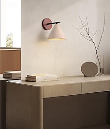 abordables -Aplique de pared led de piedra natural wabi-sabi, luminarias de travertino amarillo, 85-265 V