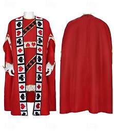 お買い得  -Alice in Wonderland おとぎ話 ハートのキング コスプレ衣装 セット コスプレ 映画コスプレ for 男性用 成人 マスカレード 性能 イベント/パーティー