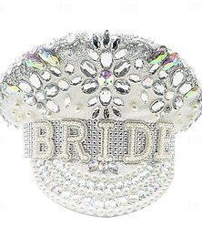 Недорогие -НЕВЕСТА БЫТЬ День всех святых Капитанская шляпа Аксессуары для девичника Глянцевые Ослепительный Взрослые Муж. Жен. Хэллоуин Карнавал Девичник Легкие костюмы на Хэллоуин Одеваемся