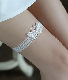 abordables -Dentelle Le style mignon Jarretière de mariage Avec Noeud Jarretières Mariage / Fête / Soirée