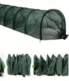 abordables -Protección de invernadero portátil 2 en 1 contra el calor del sol, red de sombra de túnel de jardín con tecnología de liberación rápida, cubiertas de hileras para cubrir plantas de vegetales del sol