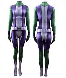 Недорогие -супергерой Костюмы на все тело "зентай" Костюм Боди Карнавальный костюм Косплей Косплей из фильмов for Жен. Взрослые Хэллоуин Карнавал Выступление Для вечеринок Девичник