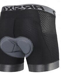 baratos -Arsuxeo Homens Shorts de ciclismo Cueca Boxer Acolchoada Calças Para Ciclismo Moto Shorts Roupa Íntima Shorts acolchoados / camurça Forma Assenta Ciclismo de Montanha Ciclismo de Estrada Esportes