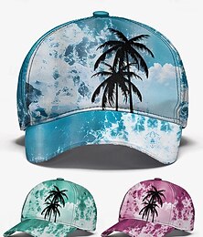 abordables -Gorra de béisbol con diseño de palmera tropical: diseño inspirado en el verano, ajuste ajustable, cómoda y liviana, ideal para hombres y mujeres, perfecta para días de playa y actividades al aire libre.