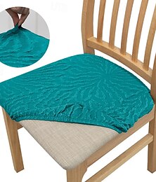 abordables -Funda de asiento de silla de comedor elástica de tela para cojín de silla elástica, funda de cojín para asiento de comedor, cocina