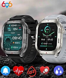 ieftine -696 ZW66 Ceas inteligent 2.01 inch Uita-te inteligent Bluetooth ECG + PPG Pedometru Reamintire Apel Compatibil cu Android iOS Dame Bărbați Telefon Hands-Free Reamintire Mesaj IP 67 Carcasă de ceas de