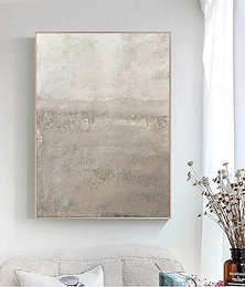 preiswerte -handgemachte weiße Kunst abstrakte Malerei Ölgemälde handgemalt weiße Wand Kunst braun 3D Textur Malerei handgemalt braun Strand Malerei Wand Kunst moderne Pastell Bild Zimmer Dekor