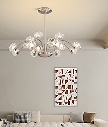 economico -sputnik design lampada a sospensione metallo stile floreale anodizzato moderno country 75cm 110-240v
