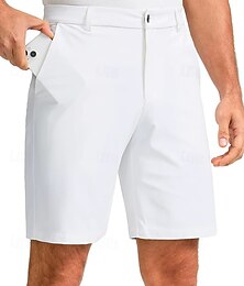ieftine -Bărbați Pantaloni Scurți Pantaloni scurti de rochie Pantaloni scurți de vară Pantaloni Scurți de Golf Buzunar Picior drept Simplu Uscare rapidă Respirabil Lungimea genunchiului În aer liber Afaceri