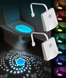 abordables -Projet de veilleuse de toilette à LED avec capteur, parfait pour le confort et l'ambiance des toilettes à la maison
