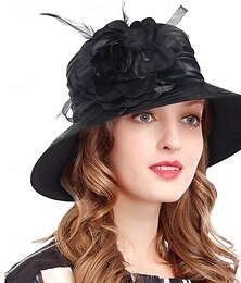 economico -donna chiesa battesimo matrimonio cappello a cloche tea party abito derby cappelli a bombetta