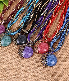 economico -collana plastica cromata donna romantica dolce classica collana per matrimonio anniversario festa